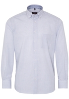 ETERNA LANGARM HEMD MODERN FIT POPELINE BLAU/BRAUN KARIERT