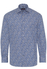 ETERNA LANGARM HEMD MODERN FIT POPELINE BLAU/GRAU BEDRUCKT