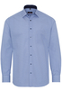 ETERNA LANGARM HEMD MODERN FIT POPELINE BLAU/WEISS BEDRUCKT