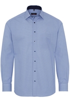 ETERNA LANGARM HEMD MODERN FIT POPELINE BLAU/WEISS BEDRUCKT