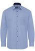 ETERNA LANGARM HEMD MODERN FIT POPELINE BLAU/WEISS BEDRUCKT