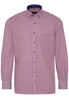 ETERNA LANGARM HEMD MODERN FIT POPELINE BORDEAUX KARIERT