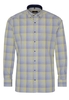 ETERNA LANGARM HEMD MODERN FIT POPELINE GRÜN/BLAU KARIERT
