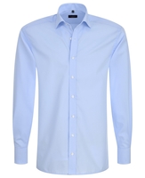 ETERNA LANGARM HEMD MODERN FIT POPELINE HELLBLAU UNIFARBEN