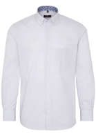 ETERNA LANGARM HEMD MODERN FIT POPELINE HELLBLAU/BEIGE KARIERT