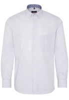 ETERNA LANGARM HEMD MODERN FIT POPELINE HELLBLAU/BEIGE KARIERT