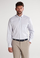 ETERNA LANGARM HEMD MODERN FIT POPELINE HELLBLAU/BEIGE KARIERT