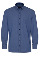 ETERNA LANGARM HEMD MODERN FIT POPELINE HELLBLAU/MARINE KARIERT