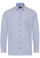 ETERNA LANGARM HEMD MODERN FIT POPELINE HELLBLAU/ROSE KARIERT