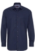 ETERNA LANGARM HEMD MODERN FIT POPELINE MARINE UNIFARBEN