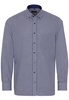 ETERNA LANGARM HEMD MODERN FIT POPELINE MARINE/WEISS KARIERT