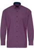 ETERNA LANGARM HEMD MODERN FIT POPELINE ROT/BLAU KARIERT