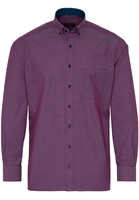 ETERNA LANGARM HEMD MODERN FIT POPELINE ROT/BLAU KARIERT