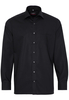 ETERNA LANGARM HEMD MODERN FIT POPELINE SCHWARZ UNIFARBEN