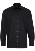 ETERNA LANGARM HEMD MODERN FIT POPELINE SCHWARZ UNIFARBEN