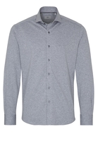 ETERNA LANGARM HEMD MODERN FIT SOFT TAILORING JERSEY SILBERGRAU