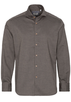 ETERNA LANGARM HEMD MODERN FIT SOFT TAILORING TWILL BEIGEBRAUN