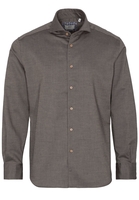 ETERNA LANGARM HEMD MODERN FIT SOFT TAILORING TWILL BEIGEBRAUN