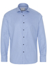 ETERNA LANGARM HEMD MODERN FIT SOFT TAILORING TWILL BLAU KARIERT