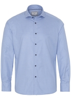 ETERNA LANGARM HEMD MODERN FIT SOFT TAILORING TWILL BLAU KARIERT