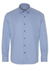 ETERNA LANGARM HEMD MODERN FIT SOFT TAILORING TWILL BLAU/WEISS KARIERT