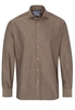 ETERNA LANGARM HEMD MODERN FIT SOFT TAILORING TWILL BRAUN UNIFARBEN