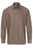 ETERNA LANGARM HEMD MODERN FIT SOFT TAILORING TWILL BRAUN UNIFARBEN