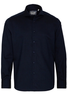 ETERNA LANGARM HEMD MODERN FIT SOFT TAILORING TWILL DUNKELBLAU
