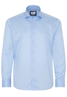 ETERNA LANGARM HEMD MODERN FIT SOFT TAILORING TWILL HELLBLAU UNIFARBEN