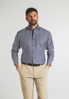ETERNA LANGARM HEMD MODERN FIT SOFT TAILORING TWILL MARINE/WEISS