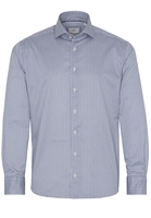 ETERNA LANGARM HEMD MODERN FIT SOFT TAILORING TWILL MARINE/WEISS