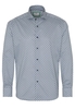 ETERNA LANGARM HEMD MODERN FIT SOFT TAILORING TWILL MINT/BLAU BEDRUCKT