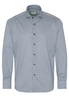 ETERNA LANGARM HEMD MODERN FIT SOFT TAILORING TWILL MINT/BLAU BEDRUCKT