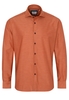 ETERNA LANGARM HEMD MODERN FIT SOFT TAILORING TWILL ORANGE UNIFARBEN