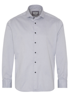 ETERNA LANGARM HEMD MODERN FIT SOFT TAILORING TWILL SILBERGRAU