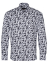 ETERNA LANGARM HEMD MODERN FIT TWILL SCHWARZ/WEISS BEDRUCKT
