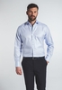 ETERNA LANGARM HEMD MODERN FIT TWILL TÜRKIS/HELLBLAU STRUKTURIERT