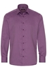 ETERNA LANGARM HEMD MODERN FIT TWILL WEINROT STRUKTURIERT