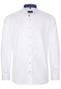 ETERNA LANGARM HEMD MODERN FIT TWILL WEISS STRUKTURIERT