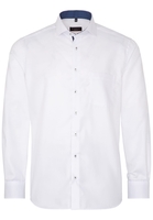 ETERNA LANGARM HEMD MODERN FIT TWILL WEISS STRUKTURIERT