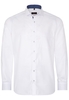 ETERNA LANGARM HEMD MODERN FIT TWILL WEISS STRUKTURIERT