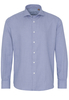ETERNA LANGARM HEMD MODERN FIT UPCYCLING SHIRT BLAU/WEISS