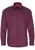 ETERNA LANGARM HEMD MODERN FIT UPCYCLING SHIRT DOPPELGEWEBE ROT/BLAU