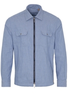 ETERNA LANGARM HEMD MODERN FIT UPCYCLING SHIRT OXFORD JEANSBLAU