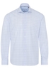 ETERNA LANGARM HEMD MODERN FIT UPCYCLING SHIRT POPELINE HELLBLAU