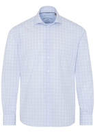 ETERNA LANGARM HEMD MODERN FIT UPCYCLING SHIRT POPELINE HELLBLAU
