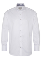 ETERNA LANGARM HEMD MODERN FIT WEISS STRUKTURIERT