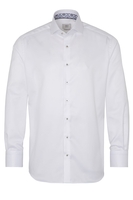 ETERNA LANGARM HEMD MODERN FIT WEISS STRUKTURIERT