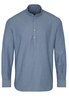 ETERNA LANGARM HEMD REGULAR FIT UPCYCLING SHIRT FAKE DENIM BLAU