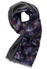 ETERNA SCHAL MARINE/GRAU BEDRUCKT